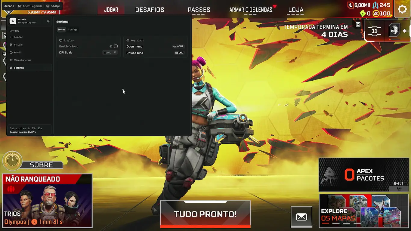 Screenshot 35 do cheat Apex Legends Arcane